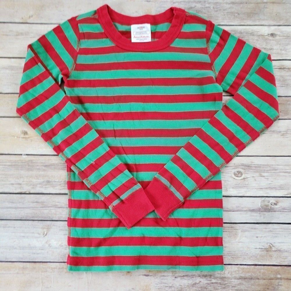 Hanna Andersson Size 140 Or Size 10 Pajama Top Long Sleeve Kids Organic Cotton